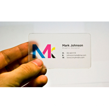Custom PVC transparent business card with custom print